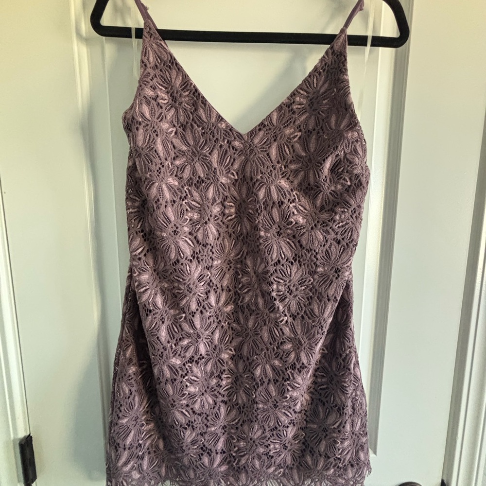 Speechless Mauve Lace Dress